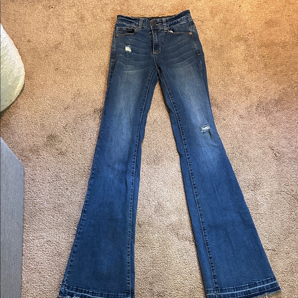 Classic Blue Flare Jeans for Women